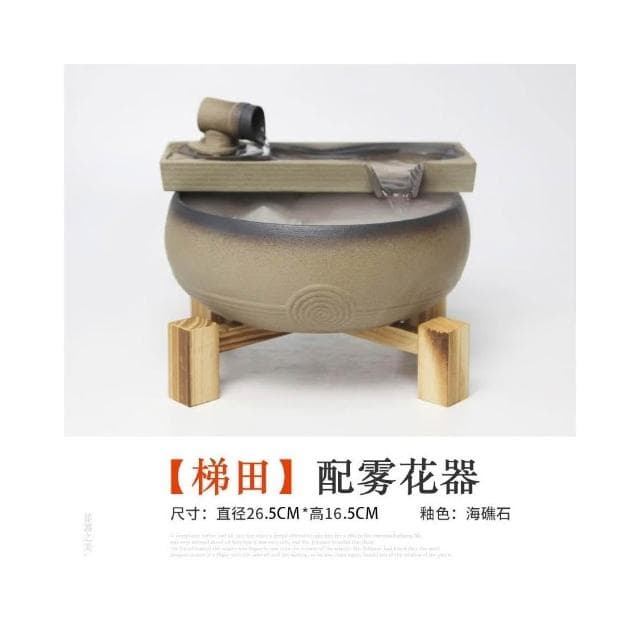 流水擺件 循環風水球 辦公室桌面擺件 開業喬遷禮物 時來運轉 療癒小物 辦公室風水陶瓷擺件 陶瓷噴泉