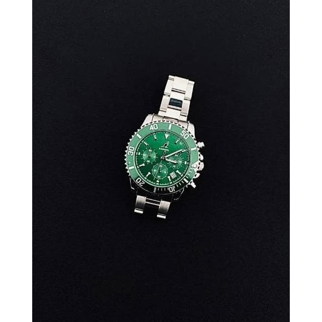 【KANGOL】KANGOL 手錶 金屬錶帶 石英機芯 高級 黑水鬼 綠水鬼