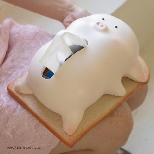 生無可戀的躺平豬 可愛 抽紙巾盒 桌面 擺件 送禮 新年禮物 新家喬遷 生日 衛生紙盒 桌面紙巾盒