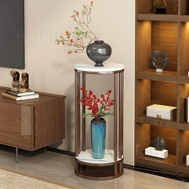 實木盆景桌 室內裝飾花台 簡約造型花架 小型花台子 客廳植物架 聚寶盆架 書房盆栽架 園藝裝飾架 藝