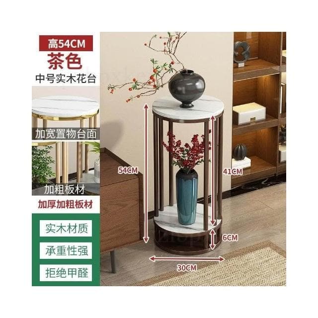 實木盆景桌 室內裝飾花台 簡約造型花架 小型花台子 客廳植物架 聚寶盆架 書房盆栽架 園藝裝飾架 藝