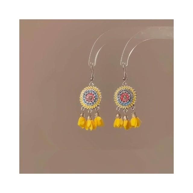 🎗飾間首飾鋪 黃色耳環夏日度假耳飾