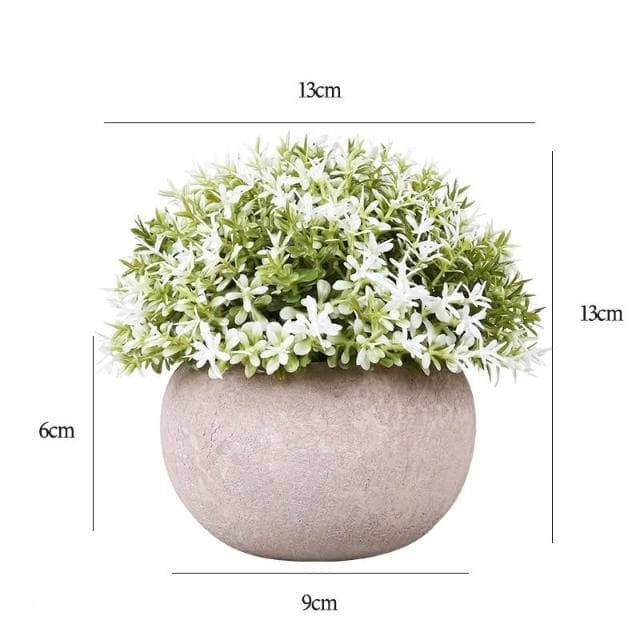 仿真盆栽 仿真植物 人造花 小盆栽 永生花盆栽 辦公室盆栽 水泥盆栽 北歐風裝飾 嬰兒淚