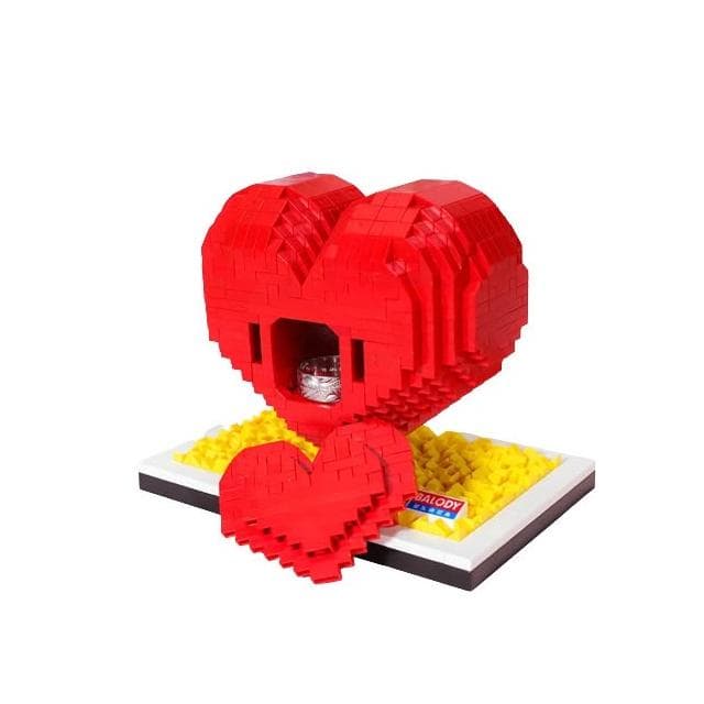 立體愛心積木【小寶購物】放戒指 項鍊 情人節 送禮 驚喜 求婚 告白 生日 紀念日 交換禮物 母親節 EMA07