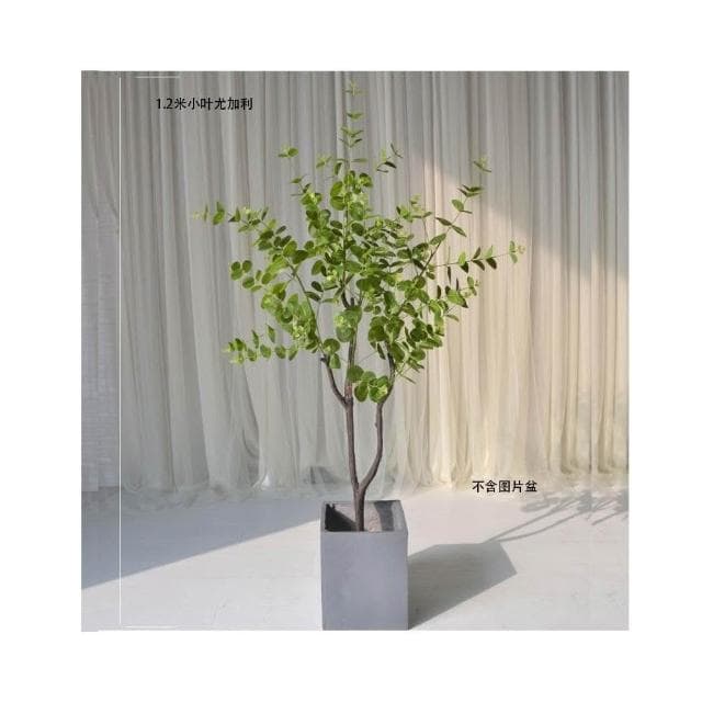 仿真綠植盆景 室內裝飾 落地盆栽  仿真樹 仿真綠植裝飾 室內大型植物落地 尤加利 金錢葉 假樹人造盆栽