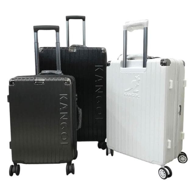 【KANGOL】KANGOL 袋鼠 防爆拉鍊行李箱 原廠公司貨 髮絲紋行李箱 復古箱 登機箱 旅行箱 20吋 24吋 28吋