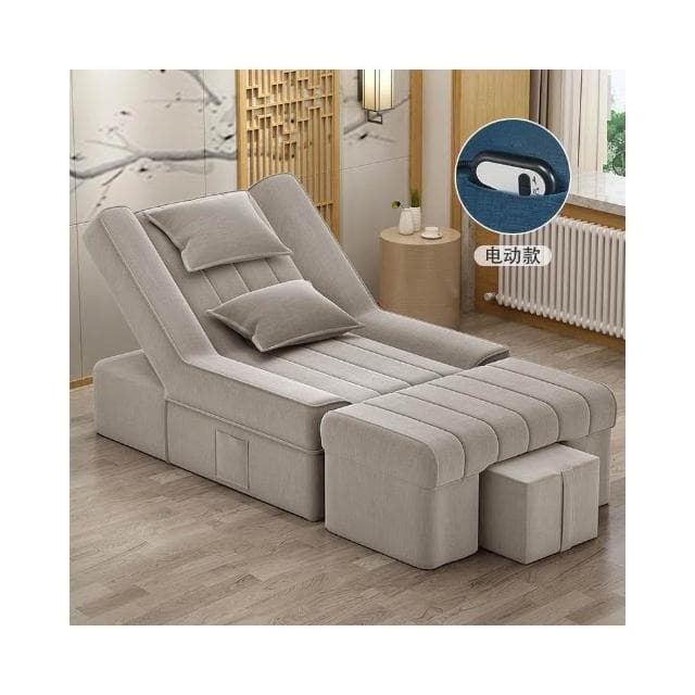 『XM星夢精選』足療沙發 電動沙發 按摩床 洗泡腳美甲沙發 椅美睫沐足躺椅 美容床足浴沙發