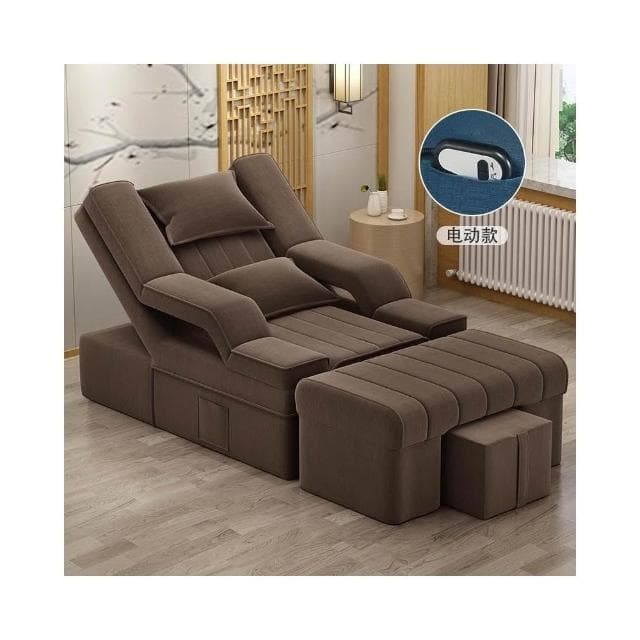 『XM星夢精選』足療沙發 電動沙發 按摩床 洗泡腳美甲沙發 椅美睫沐足躺椅 美容床足浴沙發