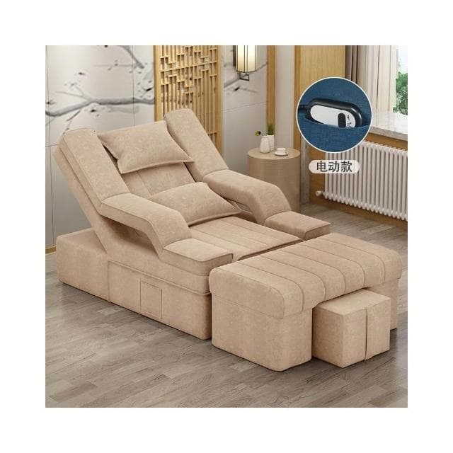 『XM星夢精選』足療沙發 電動沙發 按摩床 洗泡腳美甲沙發 椅美睫沐足躺椅 美容床足浴沙發