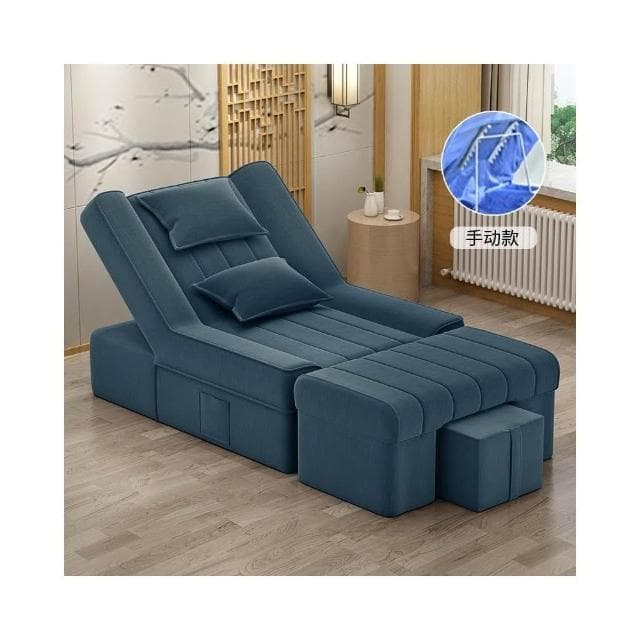 『XM星夢精選』足療沙發 電動沙發 按摩床 洗泡腳美甲沙發 椅美睫沐足躺椅 美容床足浴沙發