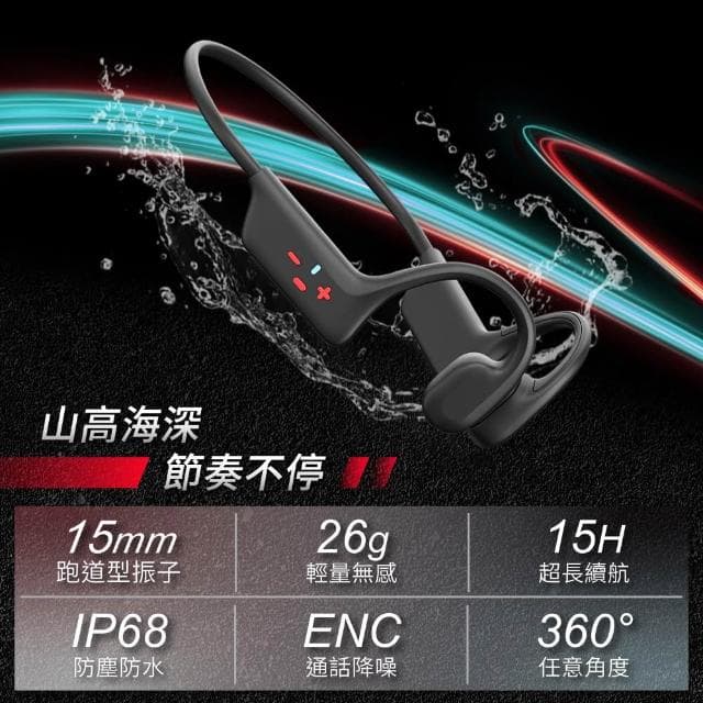 【DTAudio】聆翔 極輕量骨傳導藍牙耳機|游泳耳機 運動耳機 通話耳機 無線耳機 藍芽耳機 無線 耳掛 開放式 防水防汗