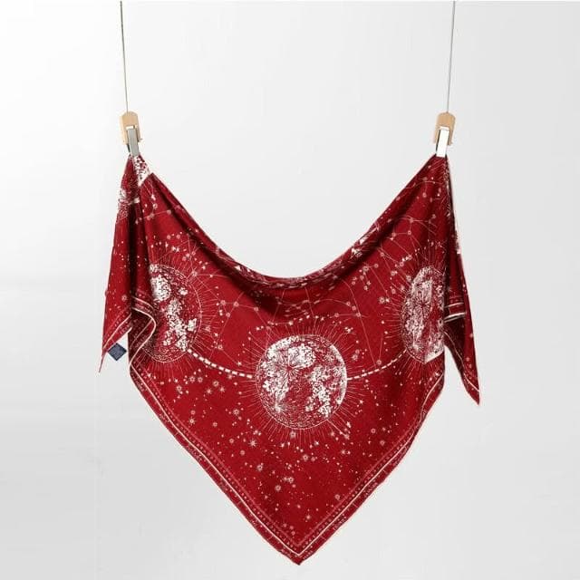 好夢想精品館  高檔真絲羊毛大三角巾印花大氣春秋氣質保暖辦公室圍巾女披肩