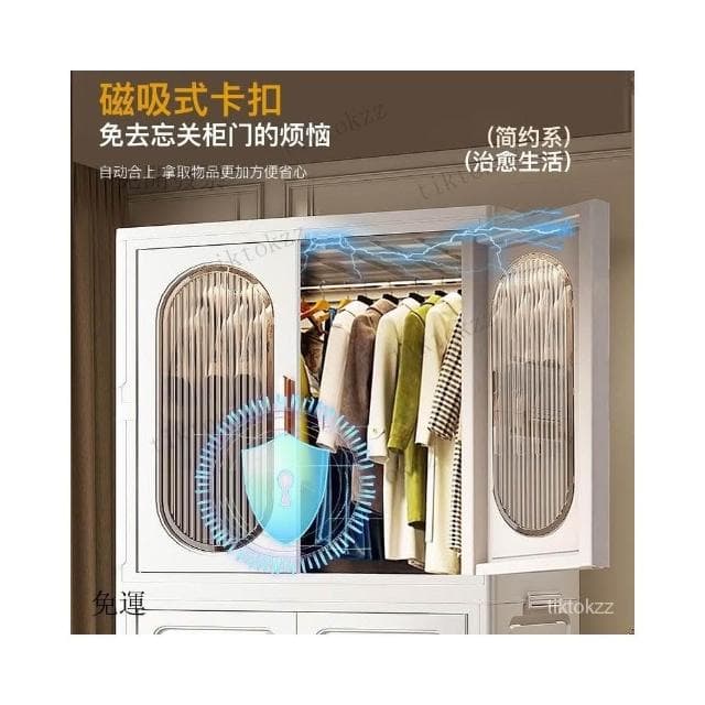 家用免安裝寶寶衣服嬰兒衣櫥臥室塑料儲物折疊衣櫃