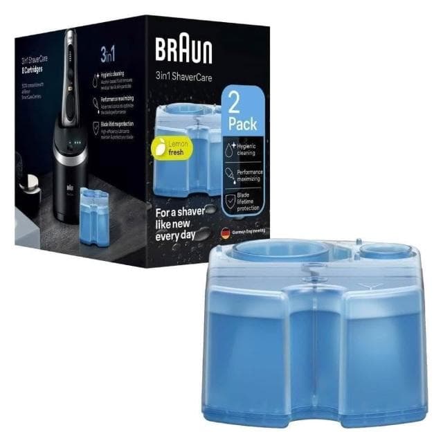 【BRAUN 百靈】正德國百靈電動刮鬍刀清潔液4入CCR4(CCR2 CCR4)