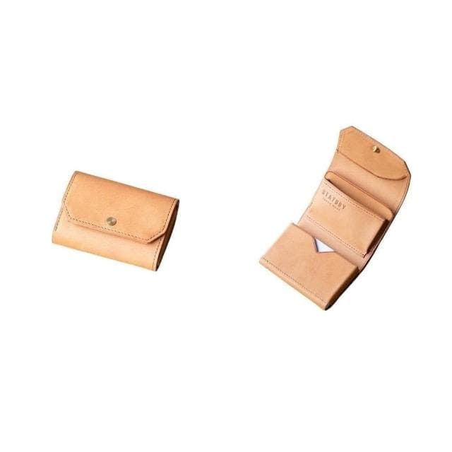 日本製 il modo mini 小短夾 STATUSY官方正品 短夾 鈕扣 極小 大容量 真皮 禮物 旅遊 錢包 三折