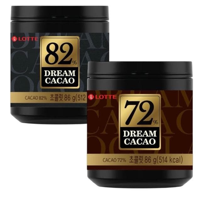 【Lotte 樂天】*貪吃熊* 韓國 樂天 LOTTE 罐裝 骰子巧克力 方塊巧克力 韓國巧克力 骰子巧 82% 72%