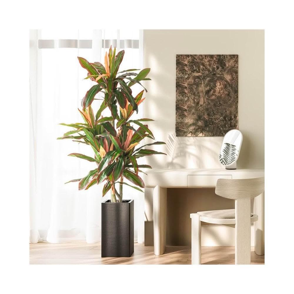 壹品輕奢 大型仿真植物 假樹 輕奢仿生綠植盆栽 仿真花鐵樹 室內客廳落地裝飾