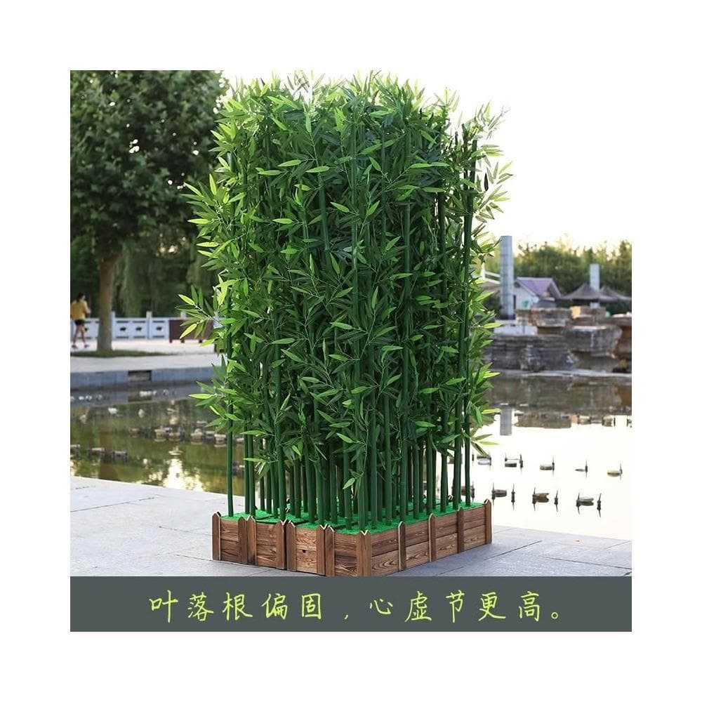 仿真竹子 裝飾 假竹子 隔斷屏風 加密塑膠竹子室內仿真綠植物盆栽裝飾