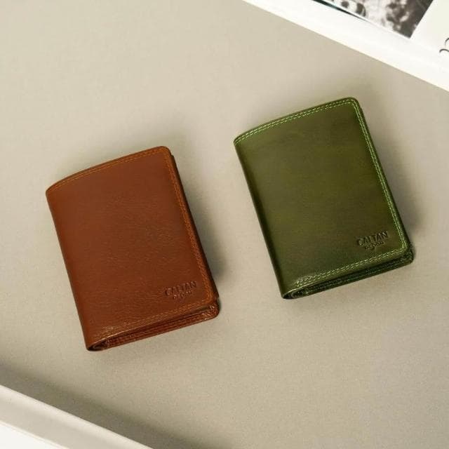 【CALTAN】CALTAN DESIGN | 真皮三折多功能筆記中夾 071741 兩色(真皮 中夾 皮夾 錢包 招財 母錢包)