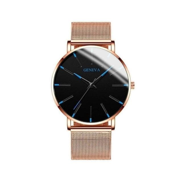 手錶男2025新款輕奢小眾高級感精工錶男士爸爸商務風瑞士錶簡約氣質精緻石英錶高顏值精品金屬錶防水男生手錶送男朋友