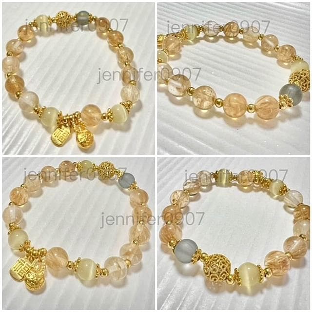 🏆優品倉庫🏆 招財水晶手鍊💛 水晶 開運/招財/轉運/招貴人 水晶手鏈 手鍊 好人緣 生日禮物