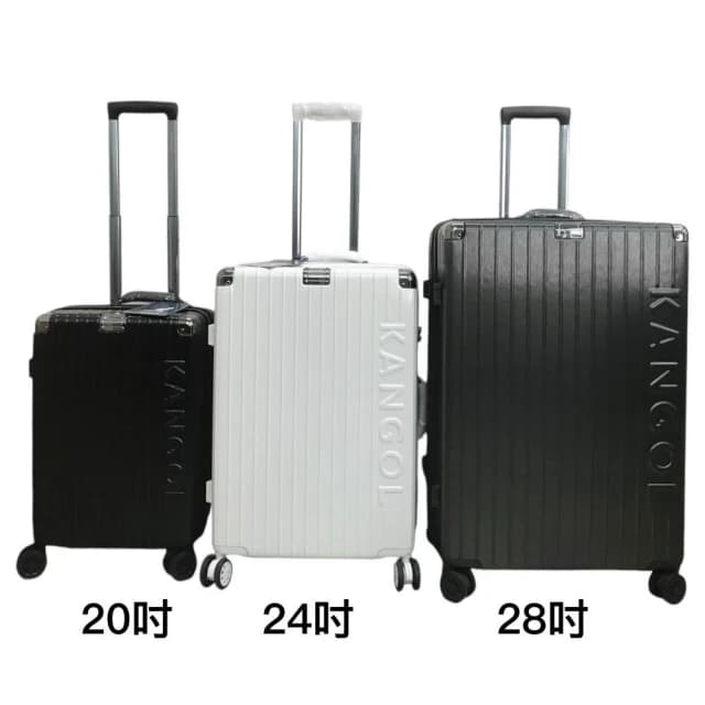 【KANGOL】 KANGOL 袋鼠 行李箱 髮絲紋復古箱 運動版立體顆粒紋 旅李箱 可加大 20吋 小行李箱 28吋