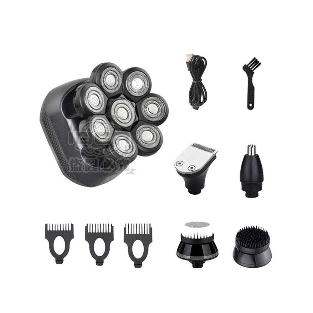 推薦 剃光頭 💥六合一多功能 無線充電 光頭神器 電動刮鬍刀推薦 六刀頭 七刀頭 八刀頭 光頭理髮器 鼻毛修剪