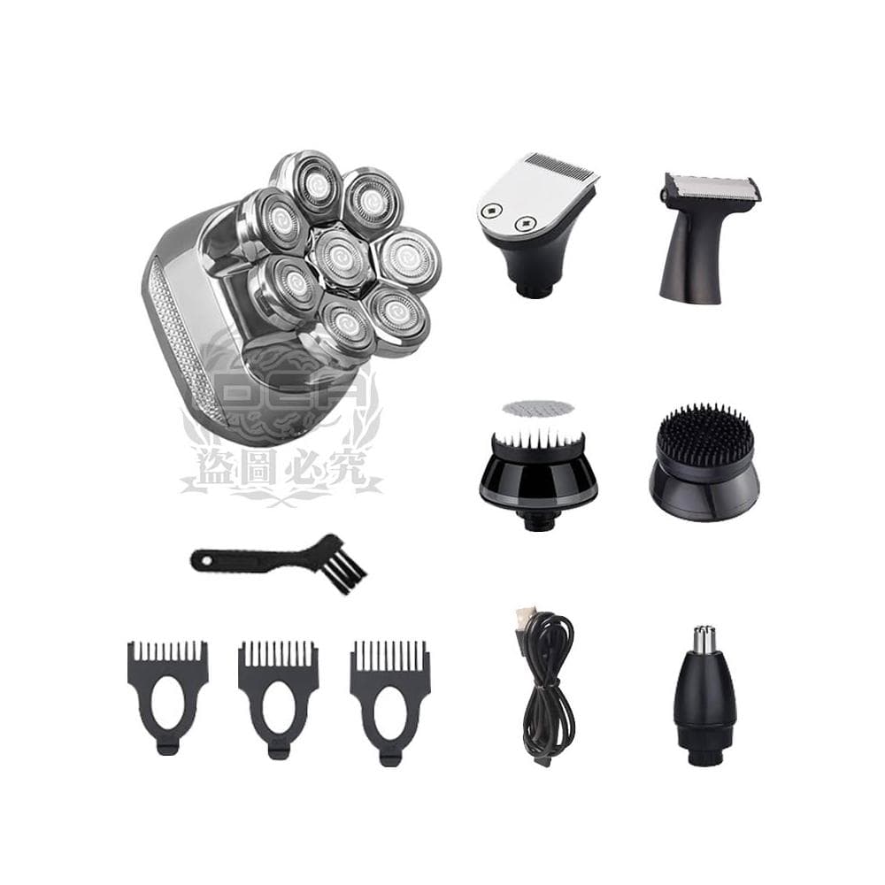推薦 剃光頭 💥六合一多功能 無線充電 光頭神器 電動刮鬍刀推薦 六刀頭 七刀頭 八刀頭 光頭理髮器 鼻毛修剪