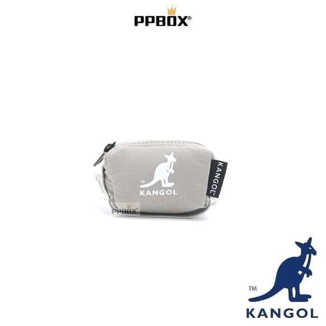 【KANGOL】英國 袋鼠 零錢包  61251785(錢包 三層 皮夾 短夾 尼龍 防潑水 防水 多夾層 手拿包)