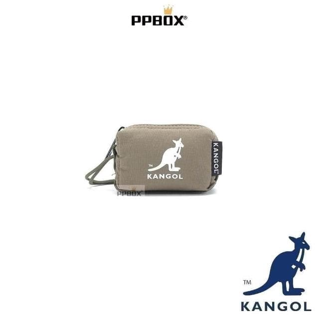 【KANGOL】英國 袋鼠 零錢包  61251785(錢包 三層 皮夾 短夾 尼龍 防潑水 防水 多夾層 手拿包)