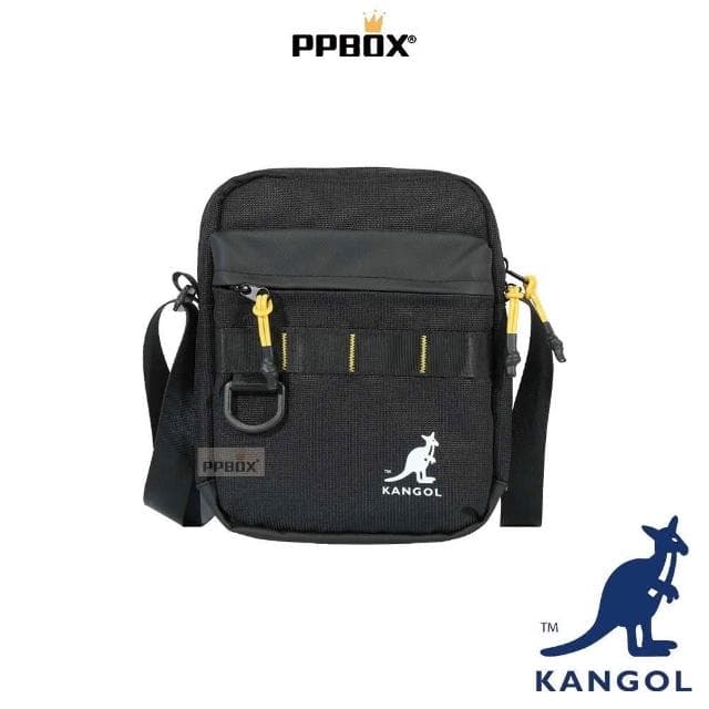 【KANGOL】英國 袋鼠 零錢包  61251785(錢包 三層 皮夾 短夾 尼龍 防潑水 防水 多夾層 手拿包)