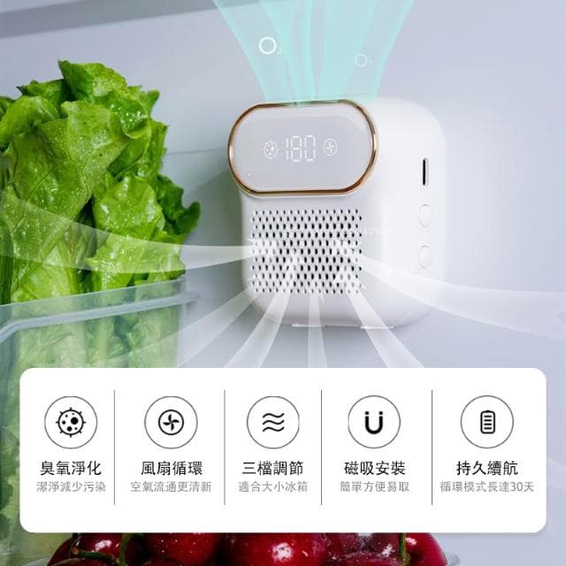 臭氧除味機 冰箱除臭器 冰箱淨化器 冰箱空氣清淨機 臭氧機 保鮮去味機 清新 消臭 空氣凈化 去味 USB充