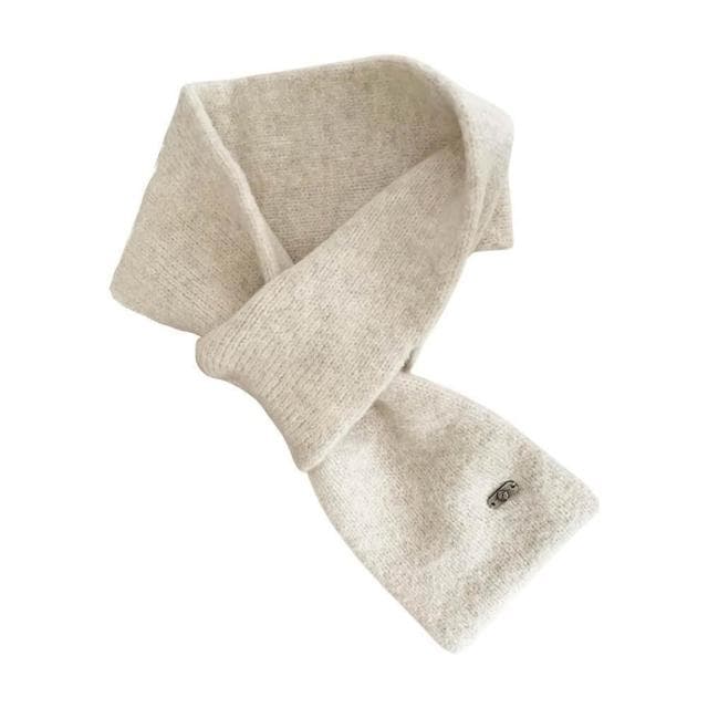 【ZOII 佐壹】簡約柔織羊毛交叉圍巾 羊毛圍巾 圍巾 秋冬圍巾 保暖圍巾 禦寒圍巾 羊毛圍巾 賞雪圍巾#322065